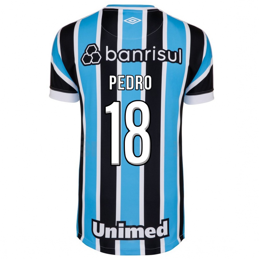 Kandiny Kinder João Pedro #18 Blau Heimtrikot Trikot 2023/24 T-Shirt