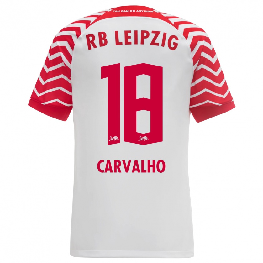 Kandiny Kinder Fábio Carvalho #18 Weiß Heimtrikot Trikot 2023/24 T-Shirt