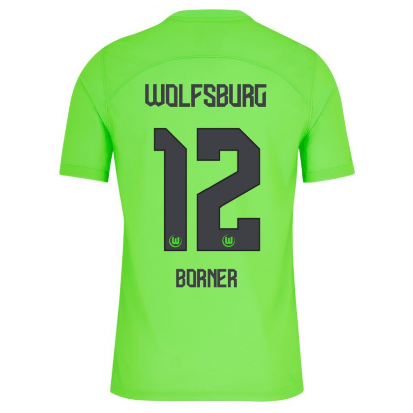 Kandiny Kinder Benedikt Börner #12 Grün Heimtrikot Trikot 2023/24 T-Shirt