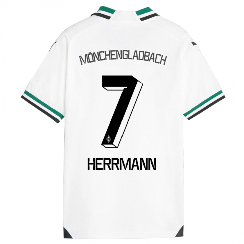 Kandiny Kinder Patrick Herrmann #7 Weiß Grün Heimtrikot Trikot 2023/24 T-Shirt
