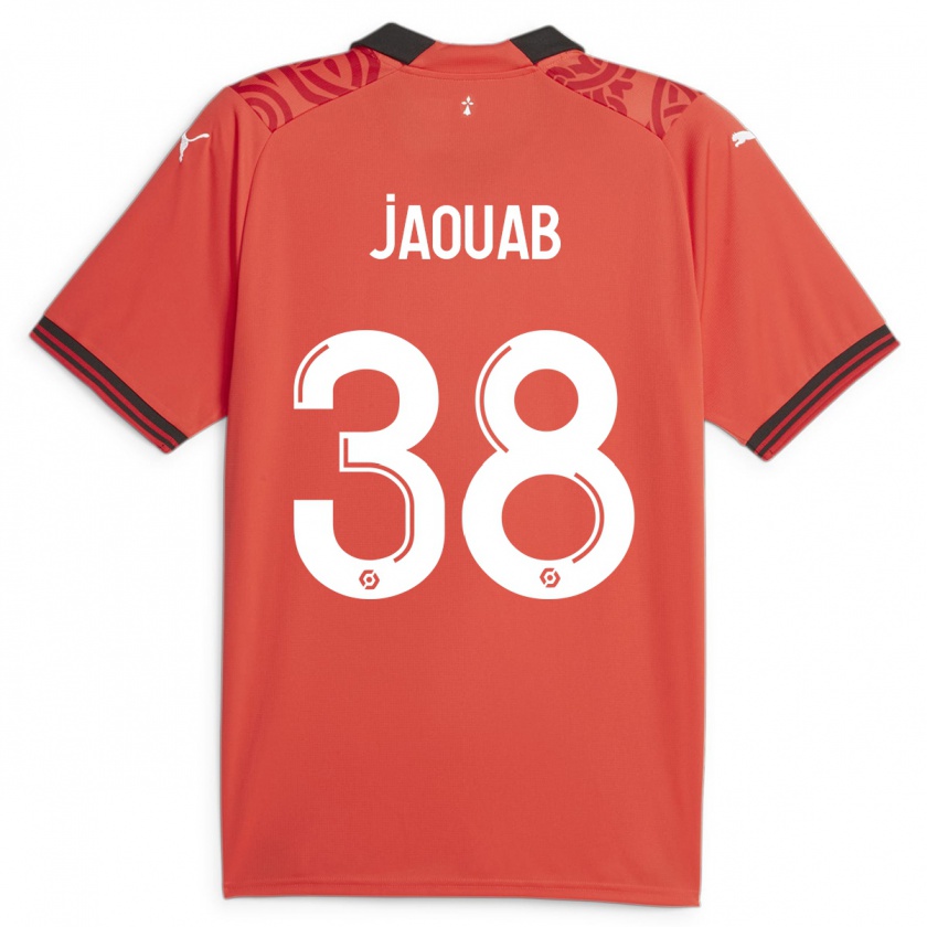 Kandiny Kinder Mohamed Jaouab #38 Rot Heimtrikot Trikot 2023/24 T-Shirt