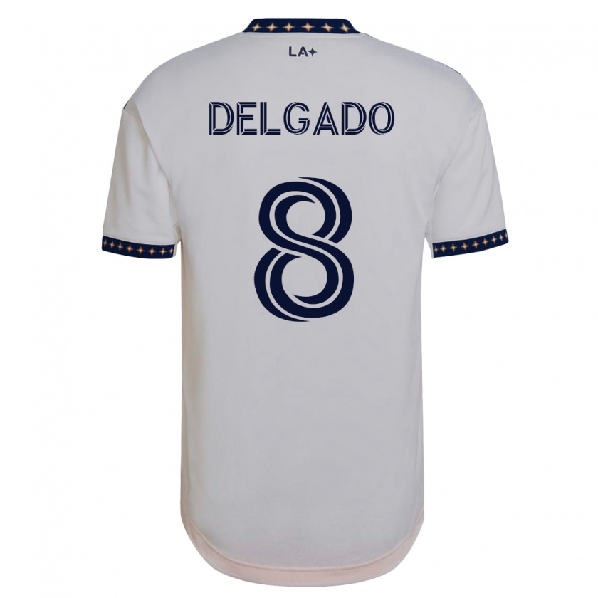 Kandiny Kinder Mark Delgado #8 Weiß Heimtrikot Trikot 2023/24 T-Shirt