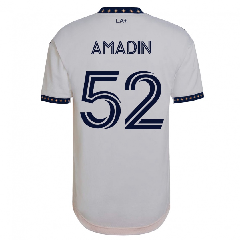 Kandiny Kinder Elijah Amadin #52 Weiß Heimtrikot Trikot 2023/24 T-Shirt