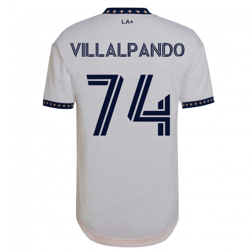 Kandiny Kinder Sergio Villalpando #74 Weiß Heimtrikot Trikot 2023/24 T-Shirt