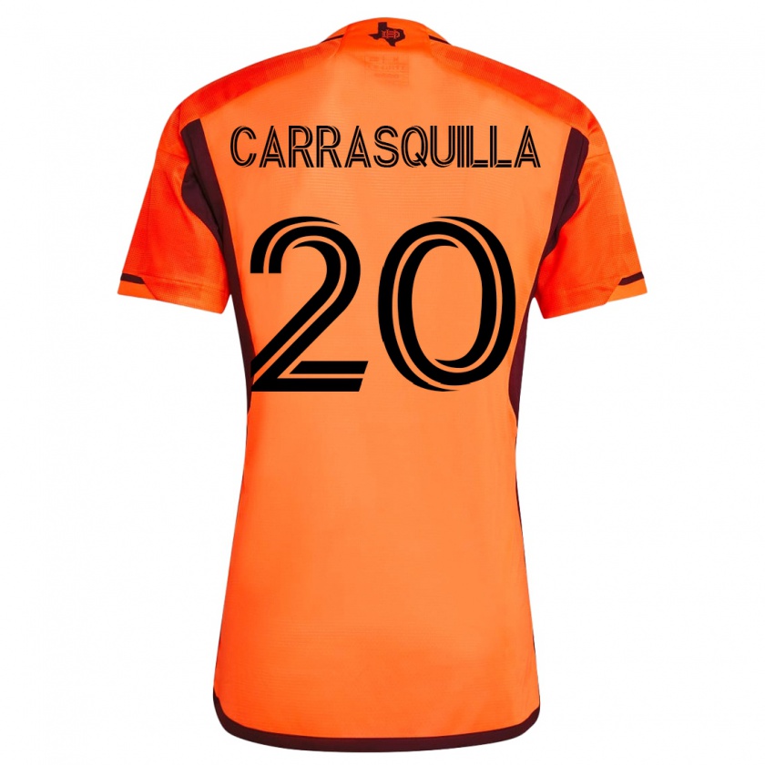 Kandiny Kinder Adalberto Carrasquilla #20 Orangefarben Heimtrikot Trikot 2023/24 T-Shirt