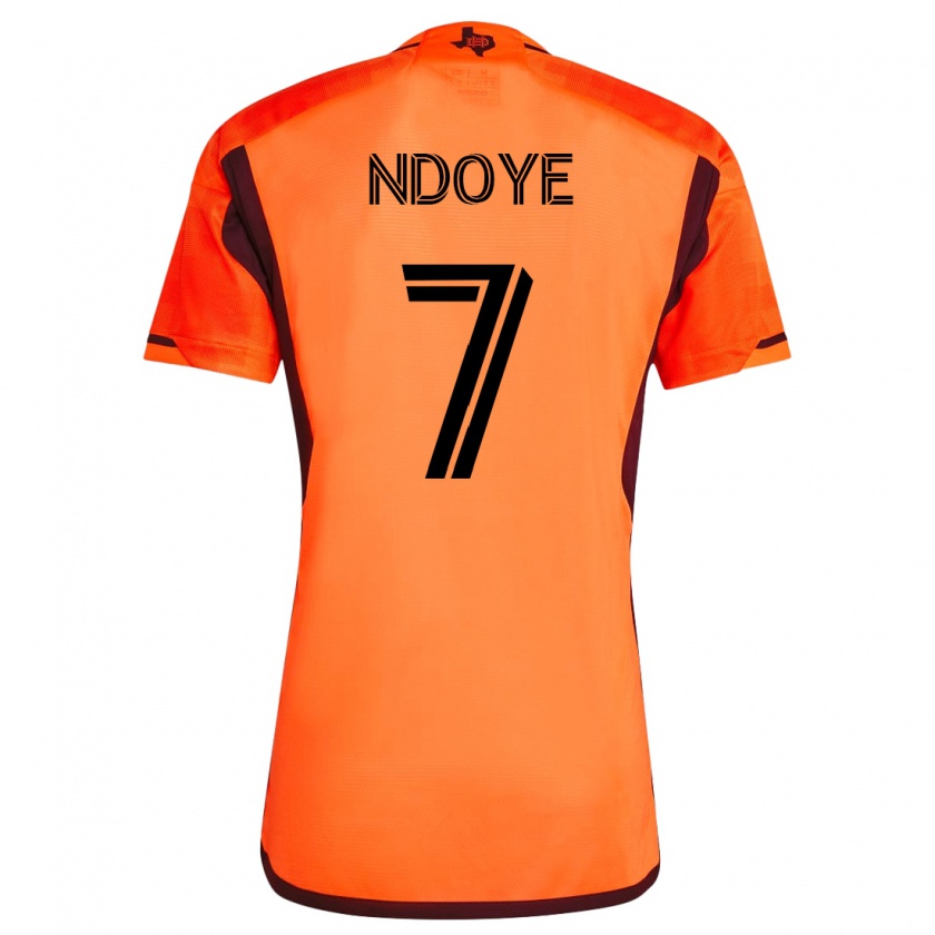 Kandiny Kinder Papa Ndoye #7 Orangefarben Heimtrikot Trikot 2023/24 T-Shirt