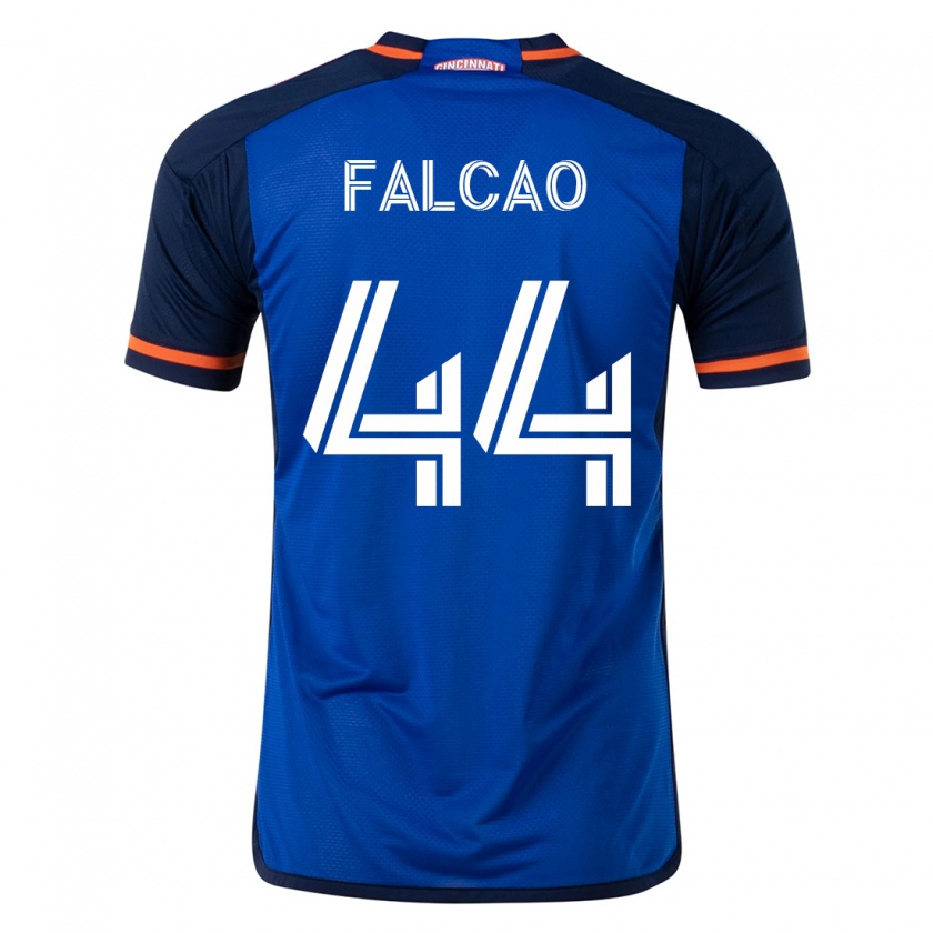 Kandiny Kinder Kiano Falcao #44 Blau Heimtrikot Trikot 2023/24 T-Shirt