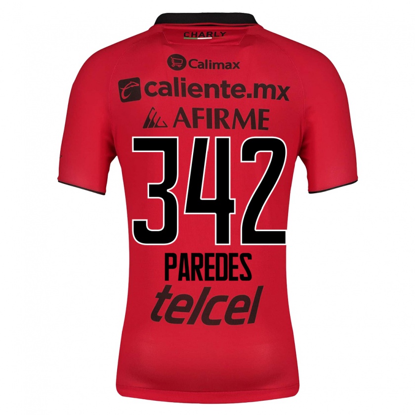 Kandiny Kinder Santiago Paredes #342 Rot Heimtrikot Trikot 2023/24 T-Shirt