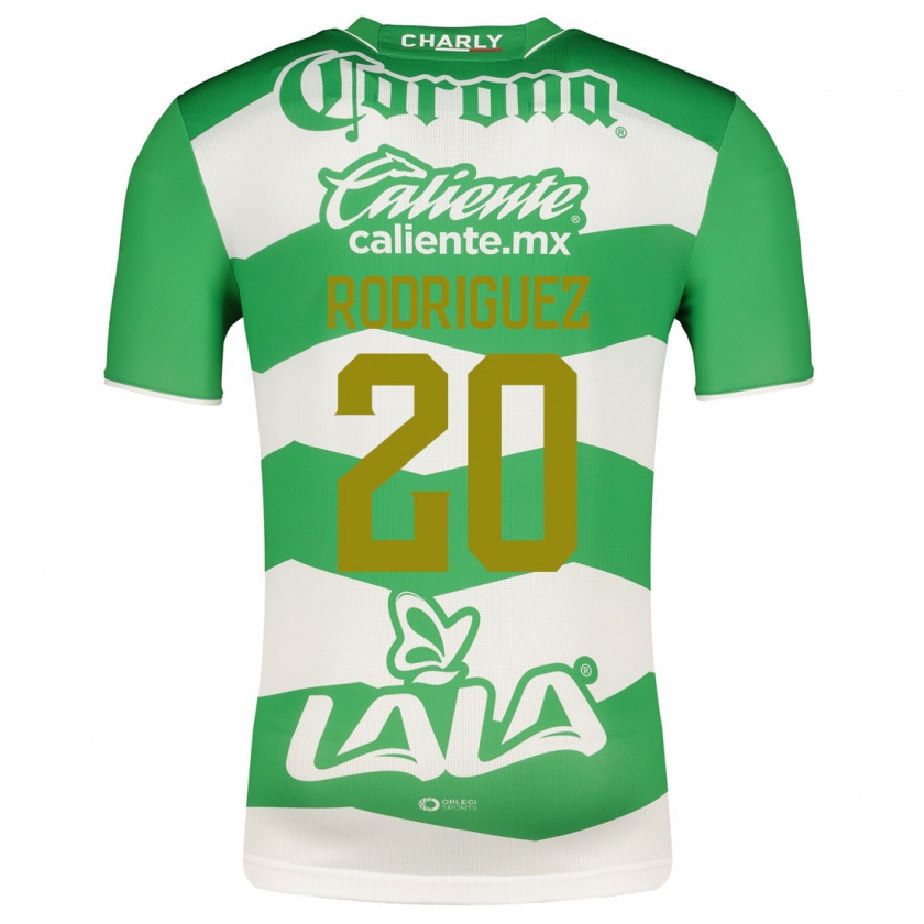 Kandiny Kinder Hugo Rodríguez #20 Grün Heimtrikot Trikot 2023/24 T-Shirt