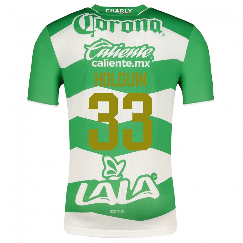 Kandiny Kinder Héctor Holguín #33 Grün Heimtrikot Trikot 2023/24 T-Shirt