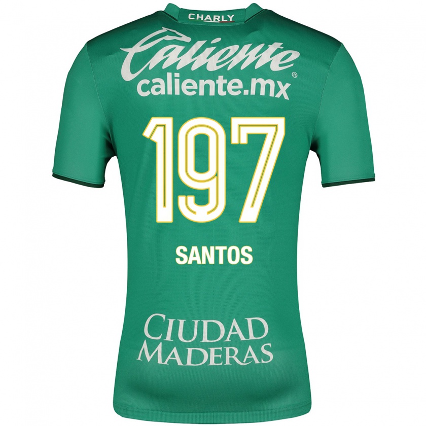 Kandiny Kinder Sebastián Santos #197 Grün Heimtrikot Trikot 2023/24 T-Shirt