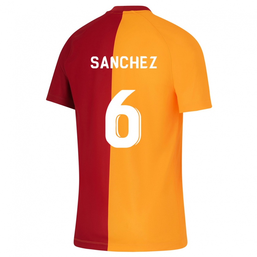 Kandiny Kinder Davinson Sánchez #6 Orangefarben Heimtrikot Trikot 2023/24 T-Shirt