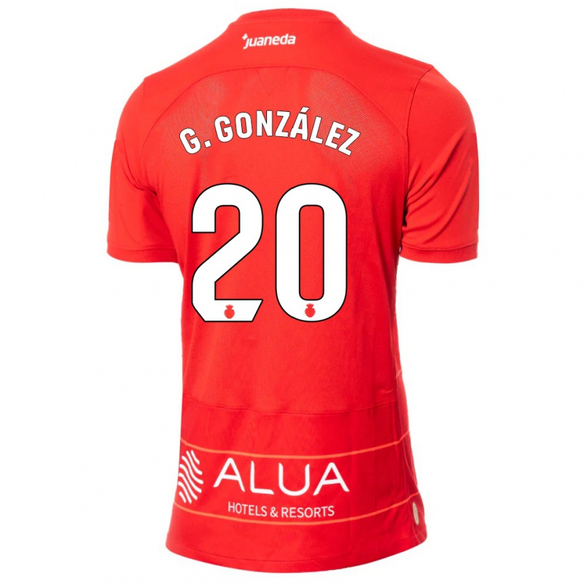 Kandiny Kinder Giovanni González #20 Rot Heimtrikot Trikot 2023/24 T-Shirt