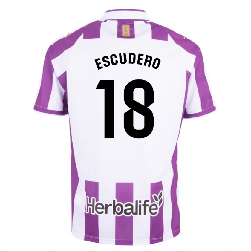 Kandiny Kinder Sergio Escudero #18 Lila Heimtrikot Trikot 2023/24 T-Shirt