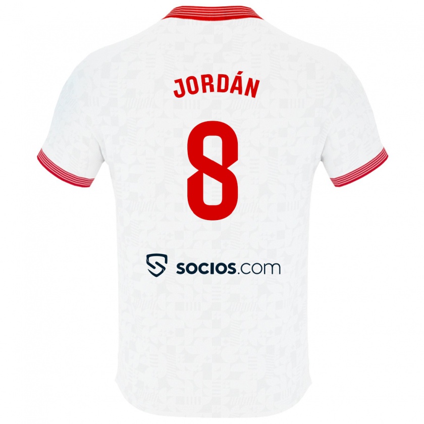 Kandiny Kinder Joan Jordán #8 Weiß Heimtrikot Trikot 2023/24 T-Shirt