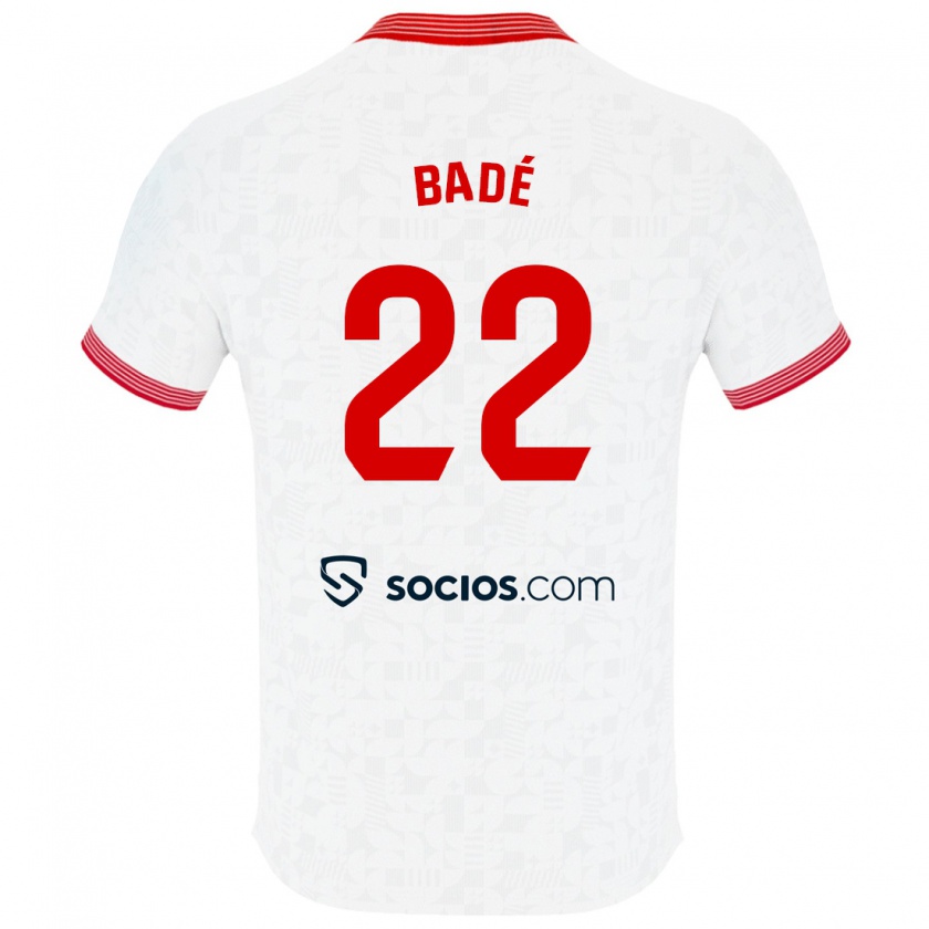 Kandiny Kinder Loïc Badé #22 Weiß Heimtrikot Trikot 2023/24 T-Shirt