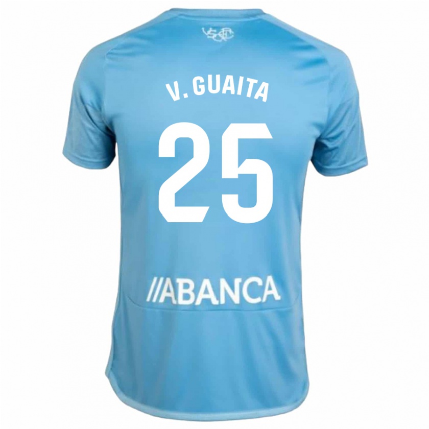 Kandiny Kinder Vicente Guaita #25 Blau Heimtrikot Trikot 2023/24 T-Shirt