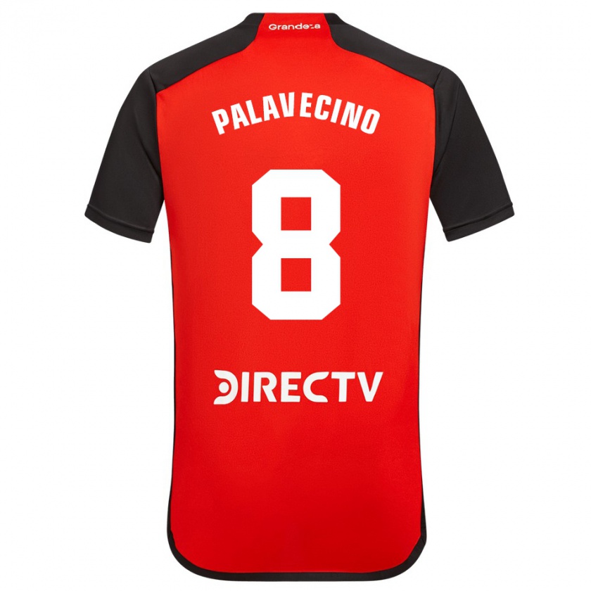 Kandiny Kinder Agustín Palavecino #8 Rot Auswärtstrikot Trikot 2023/24 T-Shirt