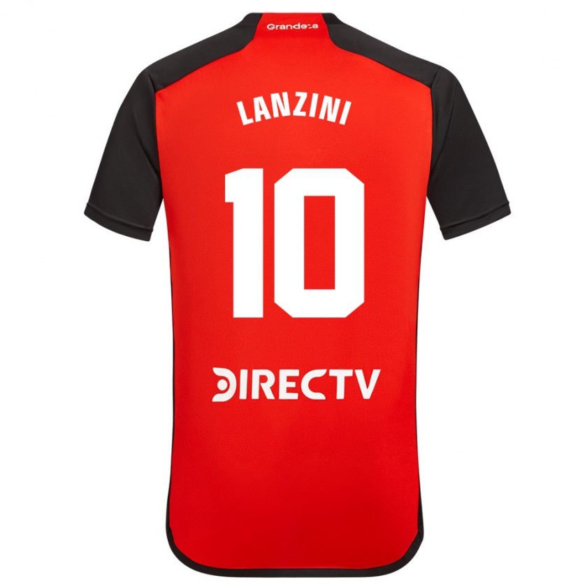 Kandiny Kinder Manuel Lanzini #10 Rot Auswärtstrikot Trikot 2023/24 T-Shirt
