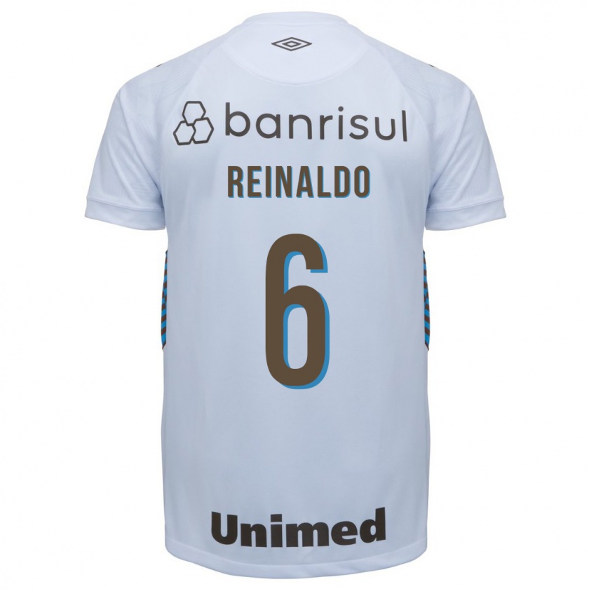 Kandiny Kinder Reinaldo #6 Weiß Auswärtstrikot Trikot 2023/24 T-Shirt