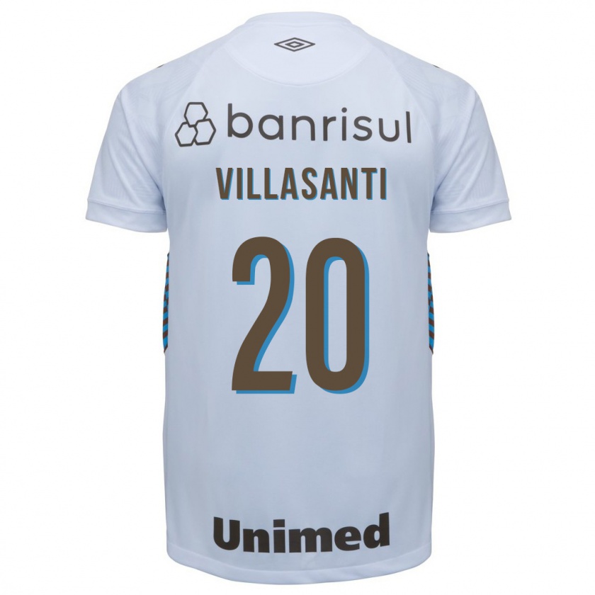 Kandiny Kinder Mathías Villasanti #20 Weiß Auswärtstrikot Trikot 2023/24 T-Shirt