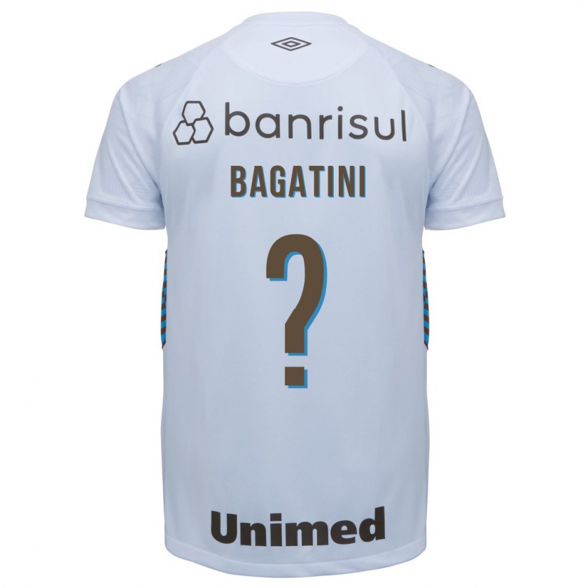 Kandiny Kinder Gustavo Bagatini #0 Weiß Auswärtstrikot Trikot 2023/24 T-Shirt