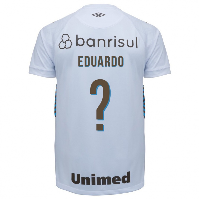 Kandiny Kinder Eduardo #0 Weiß Auswärtstrikot Trikot 2023/24 T-Shirt