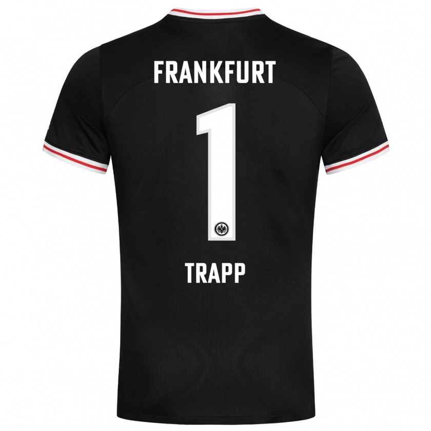 Kandiny Kinder Kevin Trapp #1 Schwarz Auswärtstrikot Trikot 2023/24 T-Shirt
