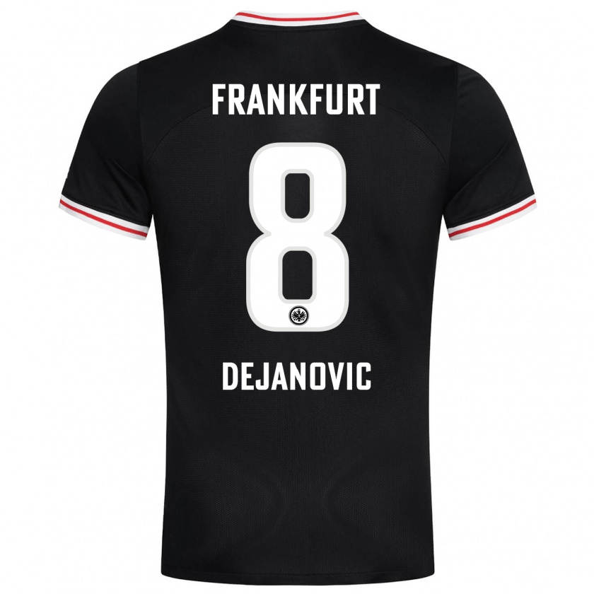 Kandiny Kinder Daniel Dejanovic #8 Schwarz Auswärtstrikot Trikot 2023/24 T-Shirt