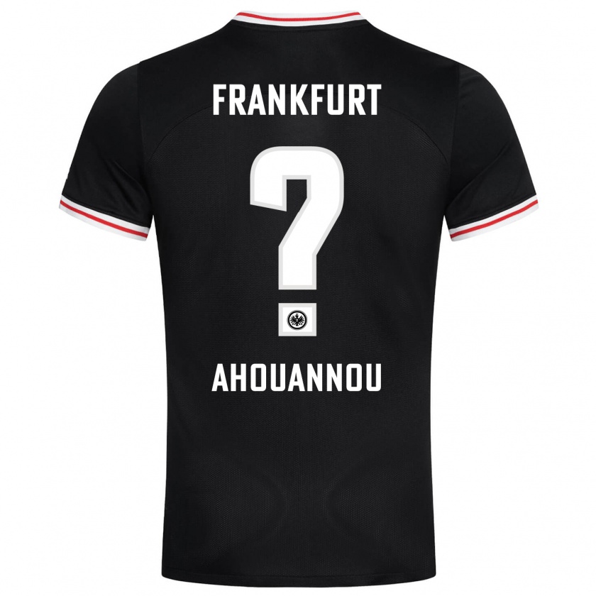 Kandiny Kinder Yannis Ahouannou #0 Schwarz Auswärtstrikot Trikot 2023/24 T-Shirt