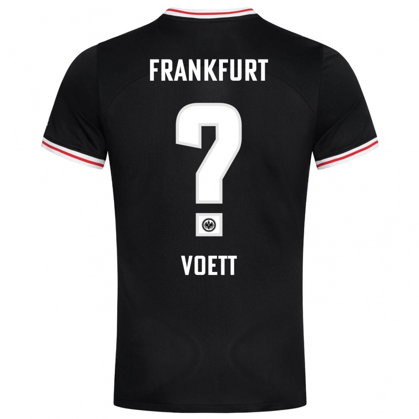 Kandiny Kinder Johannes Voett #0 Schwarz Auswärtstrikot Trikot 2023/24 T-Shirt