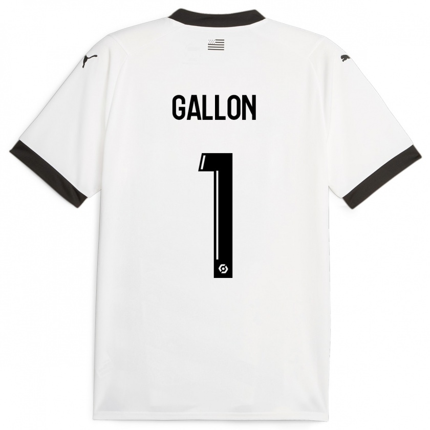 Kandiny Kinder Gauthier Gallon #1 Weiß Auswärtstrikot Trikot 2023/24 T-Shirt