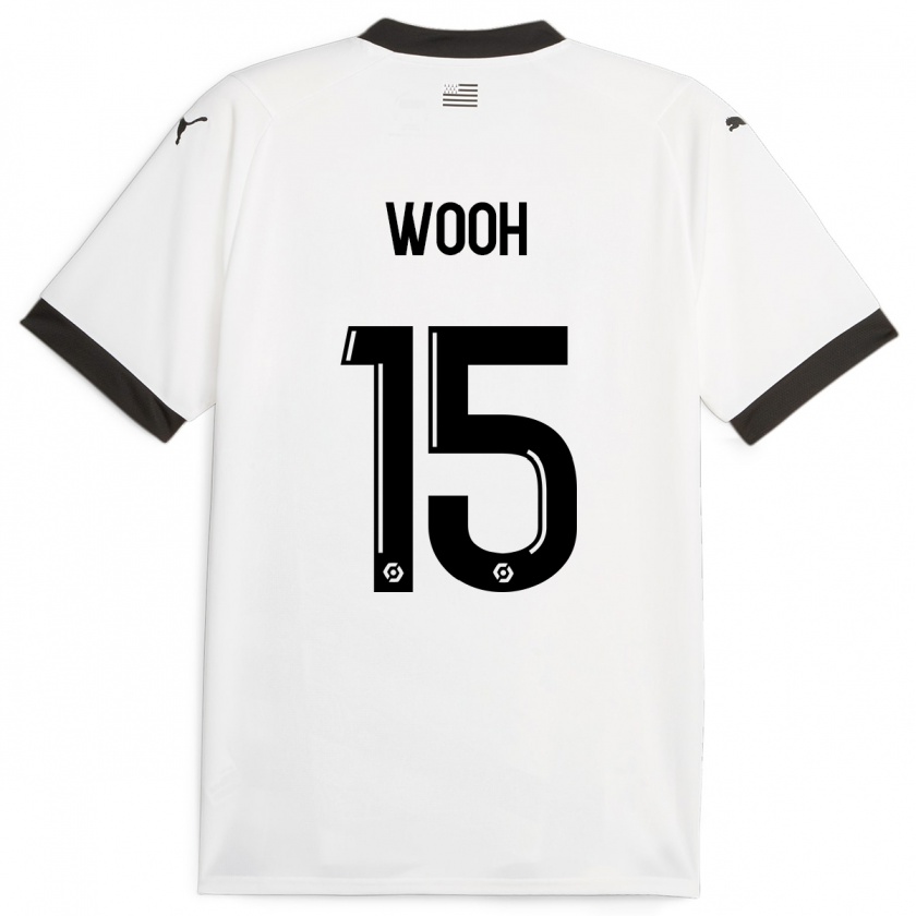 Kandiny Kinder Christopher Wooh #15 Weiß Auswärtstrikot Trikot 2023/24 T-Shirt