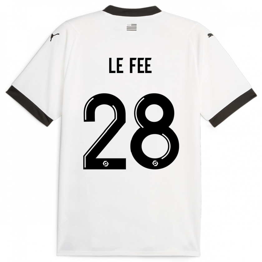 Kandiny Kinder Enzo Le Fée #28 Weiß Auswärtstrikot Trikot 2023/24 T-Shirt