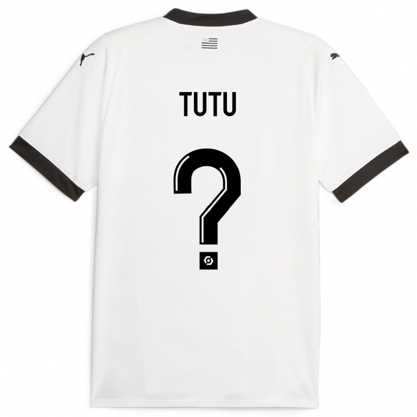 Kandiny Kinder Gabriel Tutu #0 Weiß Auswärtstrikot Trikot 2023/24 T-Shirt