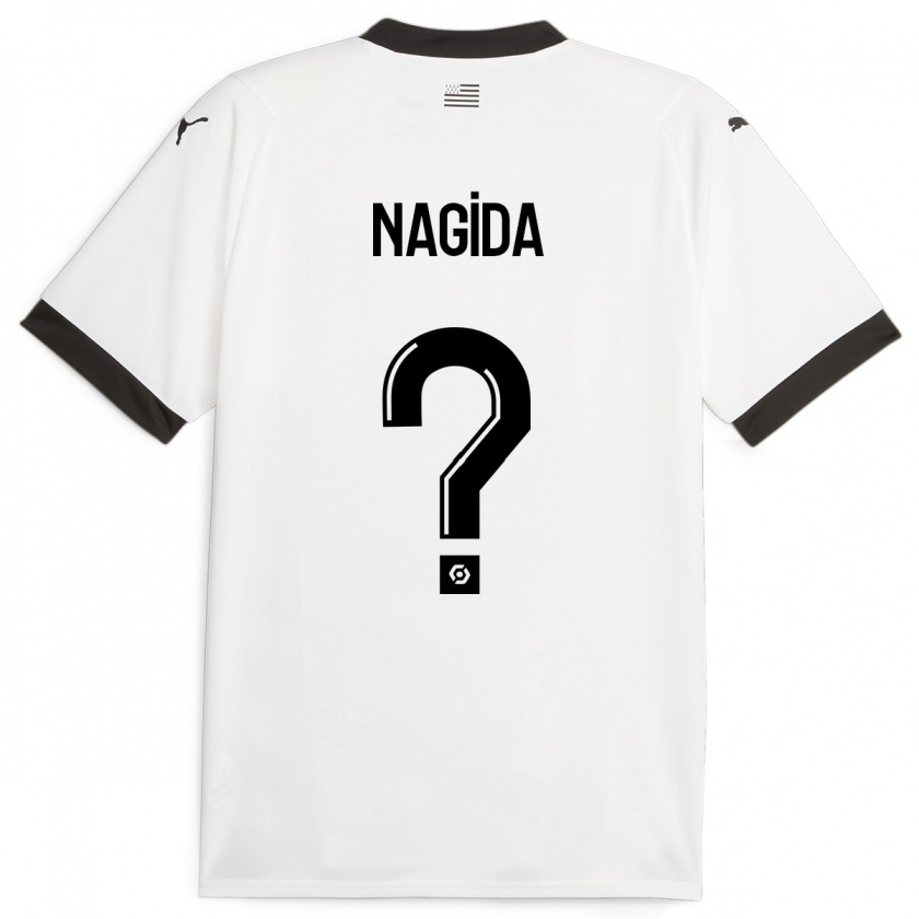 Kandiny Kinder Mahamadou Nagida #0 Weiß Auswärtstrikot Trikot 2023/24 T-Shirt
