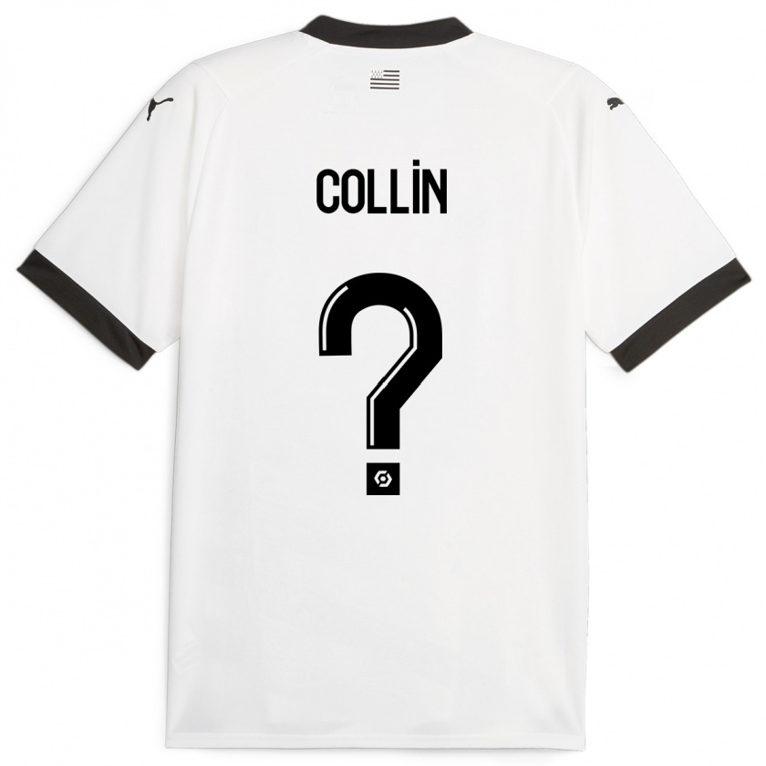 Kandiny Kinder Théo Collin #0 Weiß Auswärtstrikot Trikot 2023/24 T-Shirt