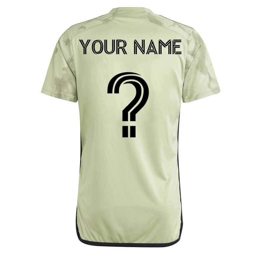 Kandiny Kinder Ihren Namen #0 Grün Auswärtstrikot Trikot 2023/24 T-Shirt