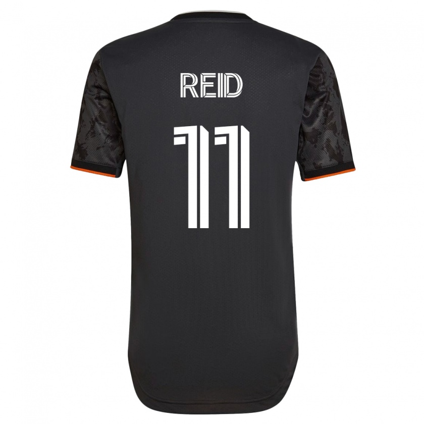 Kandiny Kinder Isaiah Reid #11 Schwarz Auswärtstrikot Trikot 2023/24 T-Shirt