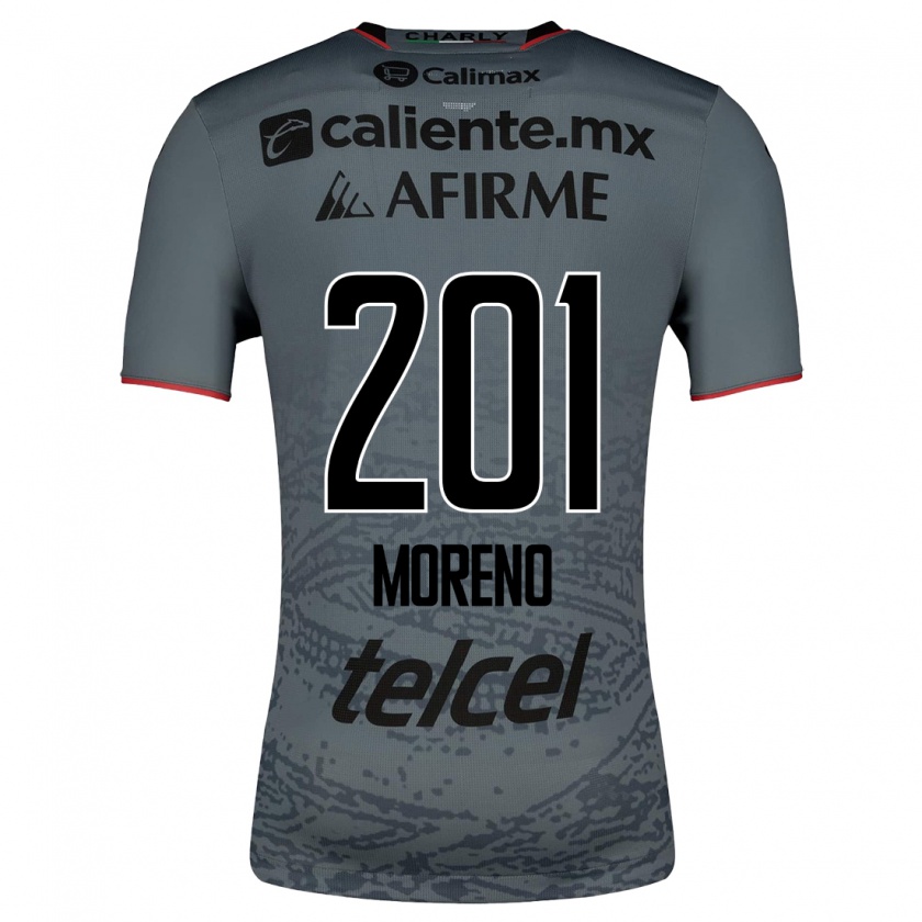 Kandiny Kinder Jesús Moreno #201 Grau Auswärtstrikot Trikot 2023/24 T-Shirt