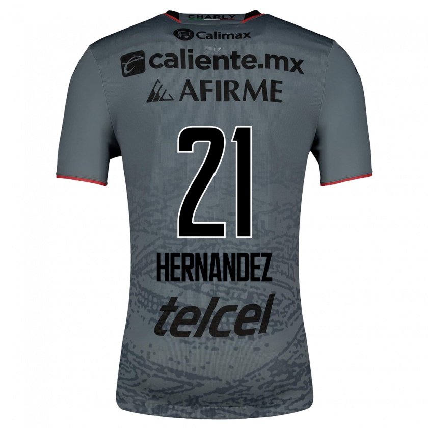 Kandiny Kinder Inglis Hernández #21 Grau Auswärtstrikot Trikot 2023/24 T-Shirt