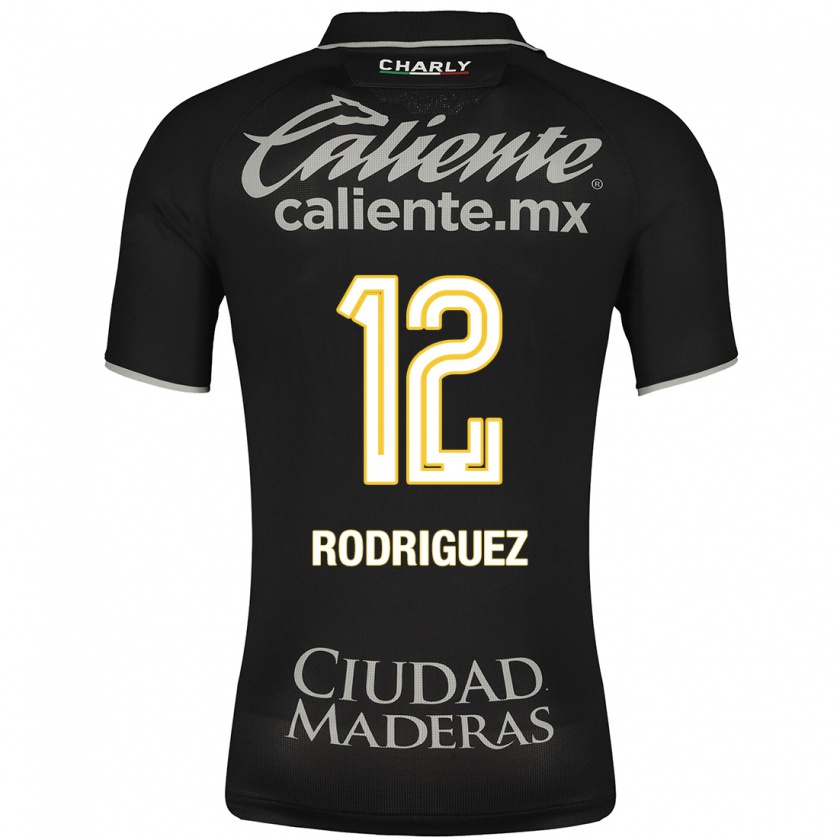 Kandiny Kinder Lixy Rodríguez #12 Schwarz Auswärtstrikot Trikot 2023/24 T-Shirt