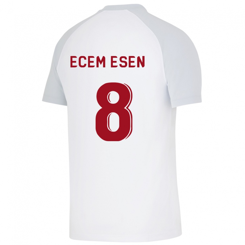 Kandiny Kinder Emine Ecem Esen #8 Weiß Auswärtstrikot Trikot 2023/24 T-Shirt