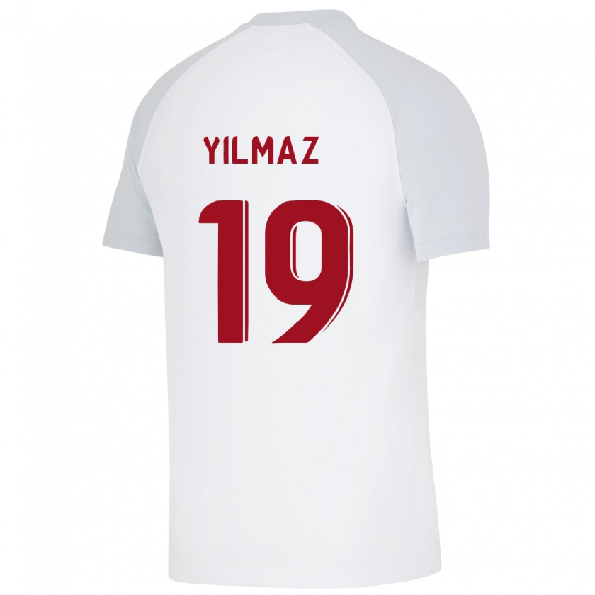 Kandiny Kinder Zehra Yılmaz #19 Weiß Auswärtstrikot Trikot 2023/24 T-Shirt