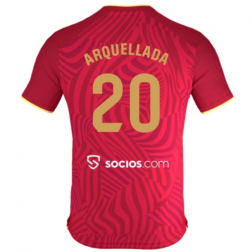 Kandiny Kinder Álvaro Arquellada #20 Rot Auswärtstrikot Trikot 2023/24 T-Shirt