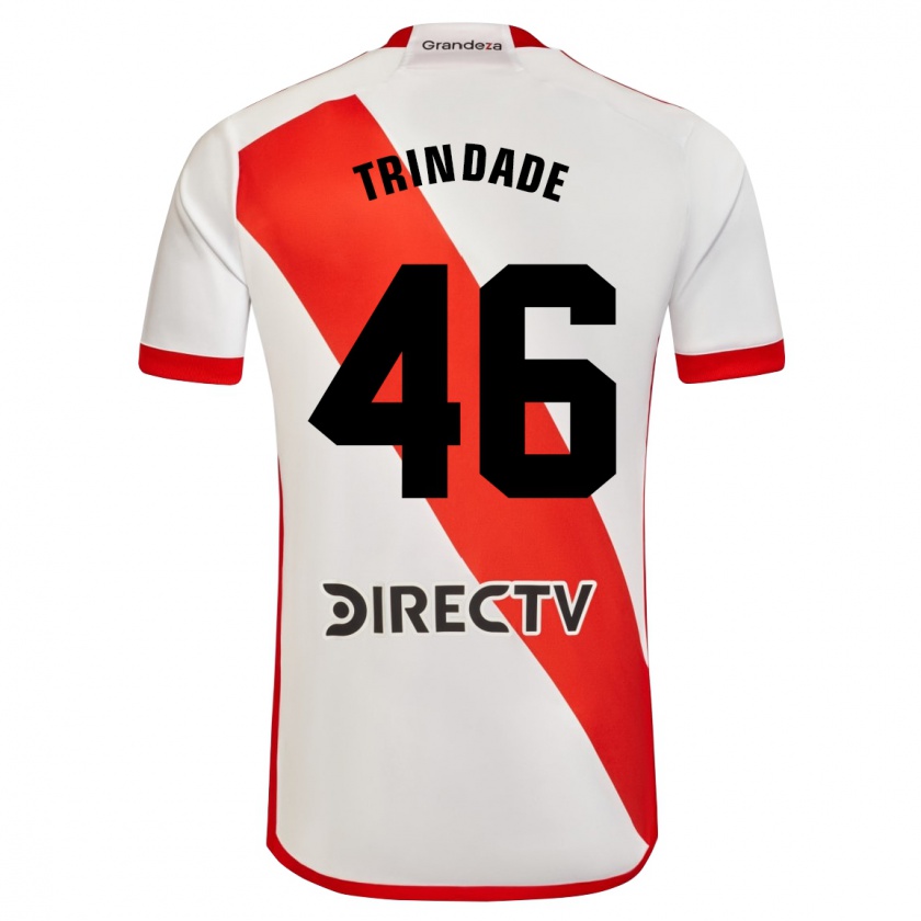 Kandiny Herren Gonzalo Trindade #46 Weiß Rot Heimtrikot Trikot 2023/24 T-Shirt
