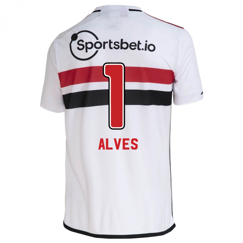 Kandiny Herren Felipe Alves #1 Weiß Heimtrikot Trikot 2023/24 T-Shirt