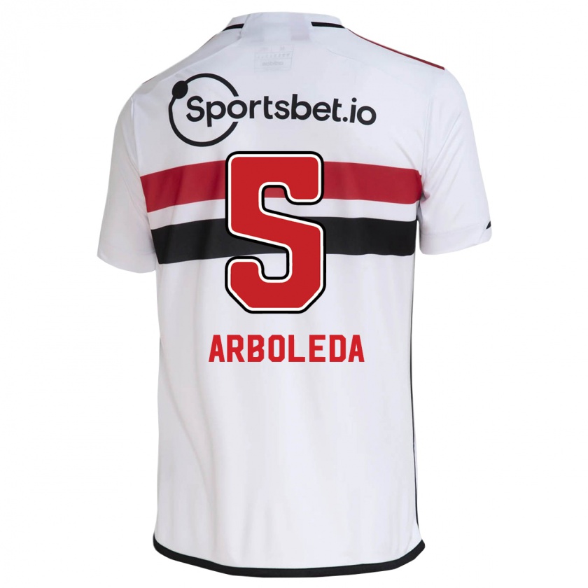 Kandiny Herren Robert Arboleda #5 Weiß Heimtrikot Trikot 2023/24 T-Shirt