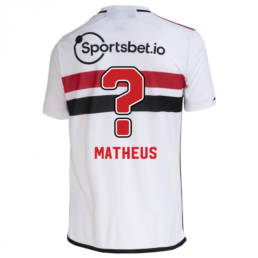 Kandiny Herren Guilherme Matheus #0 Weiß Heimtrikot Trikot 2023/24 T-Shirt