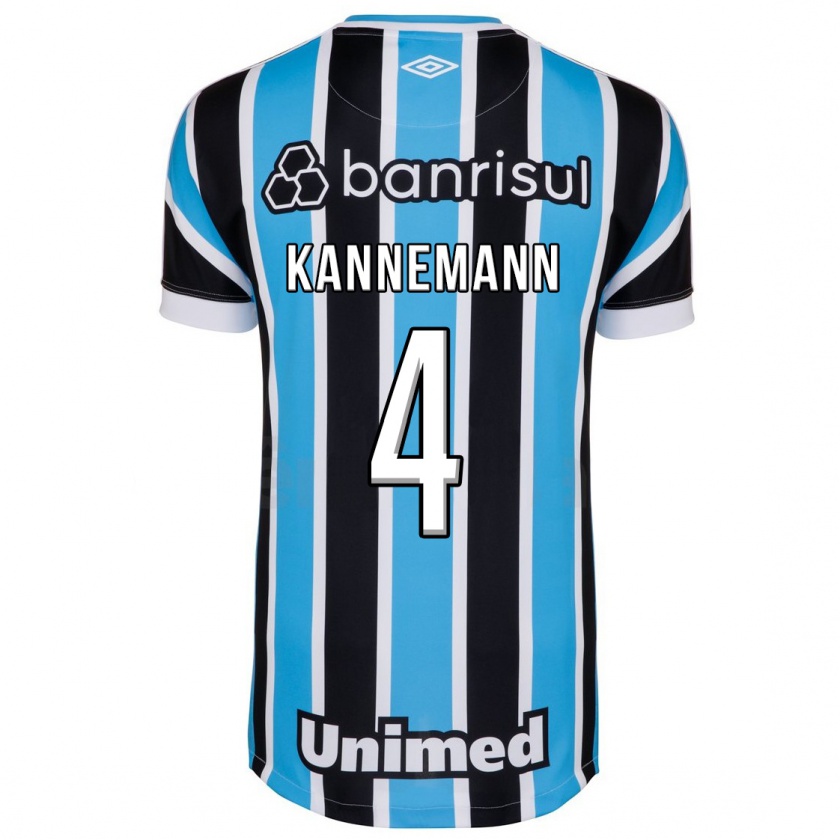 Kandiny Herren Walter Kannemann #4 Blau Heimtrikot Trikot 2023/24 T-Shirt